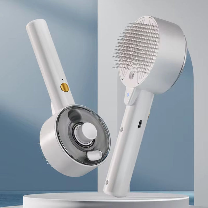 Transform Your Pet Grooming Routine with the Electric Steam Grooming Massage Spray Comb Tool