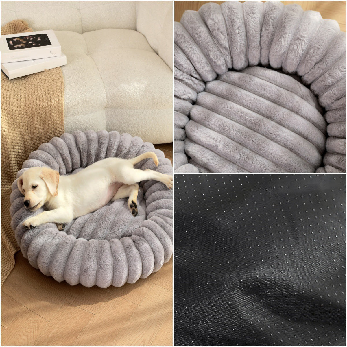 Pet Plush Round Warm Winter Sleeping Bed Mat: A Cozy Haven for Your Furry Friends
