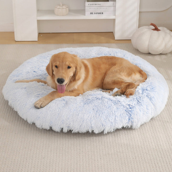 Plush Warm Round Pet Sleep Mat Bed