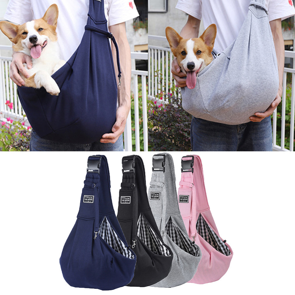 Cotton Pet Carrier Shoulder Bag For Travel And Transport