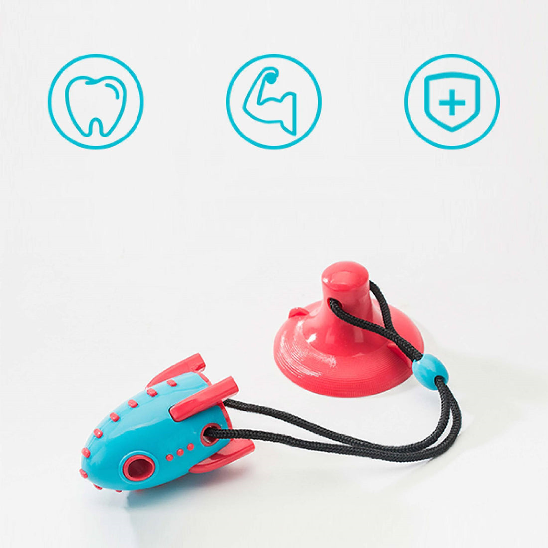 Rocket Leaking Food Bite Resistant Chew Toy