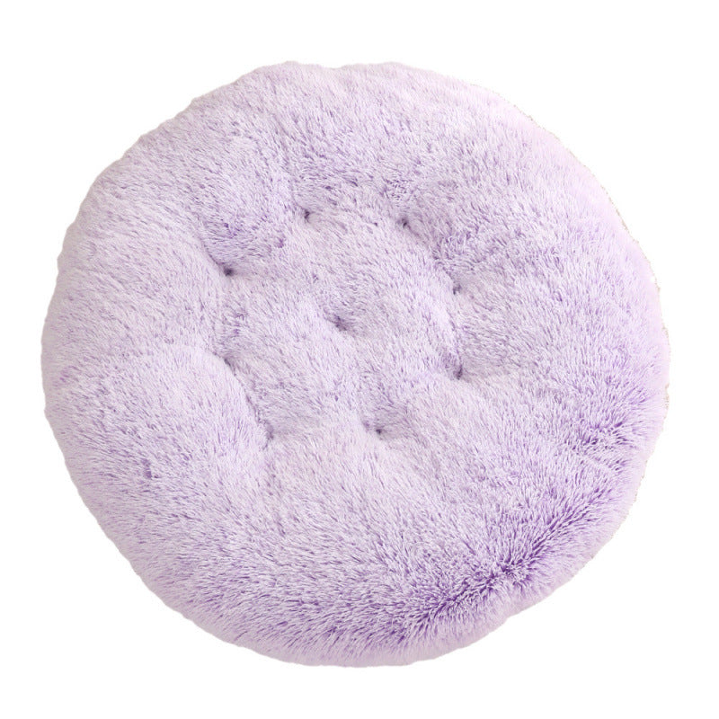 Plush Warm Round Pet Sleep Mat Bed