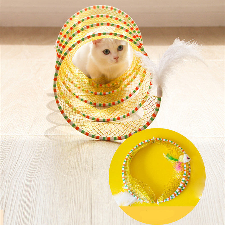 Foldable Pet Tunnel Storage Play Toy