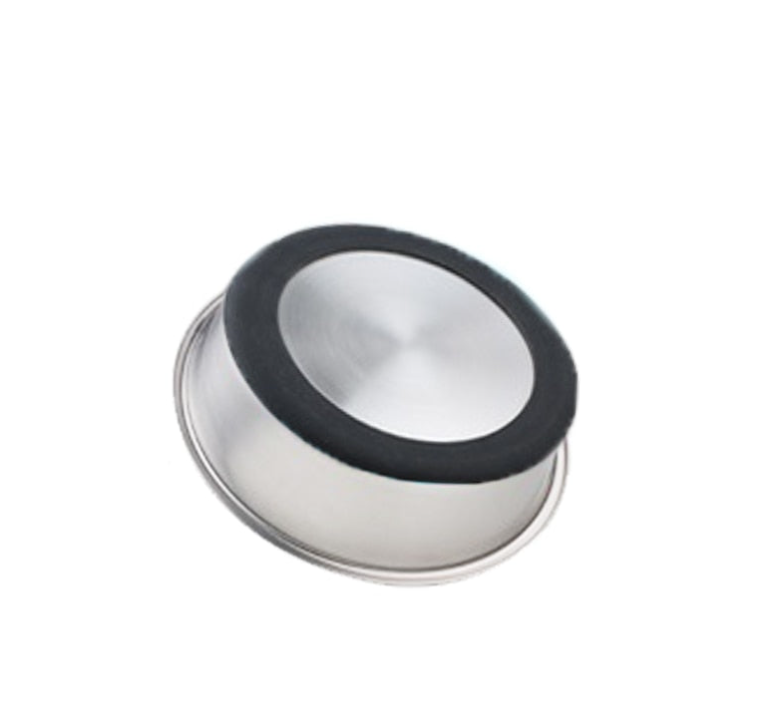 Silicone Base Stainless Steel Pet Feeding And Drinking Bowl