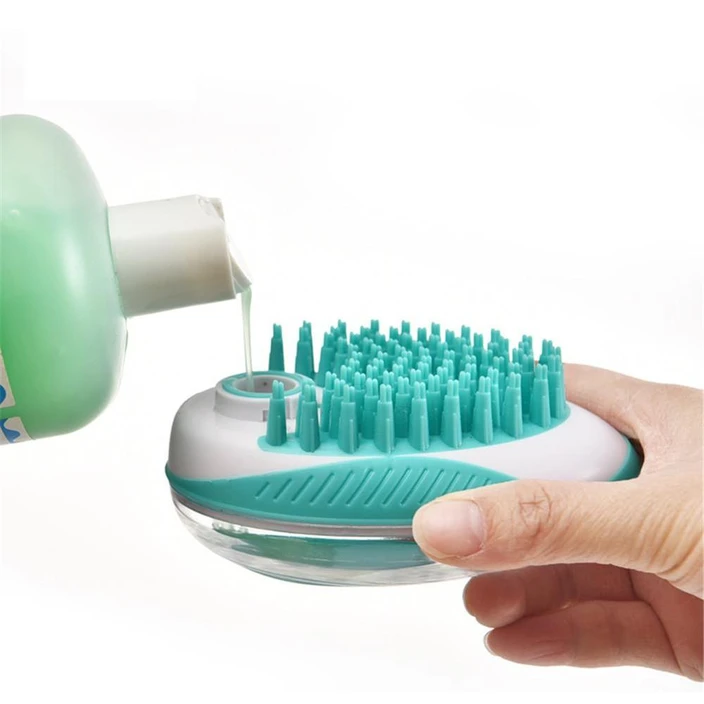 Automatic Liquid Dispensing Pet Bath Massage Comb
