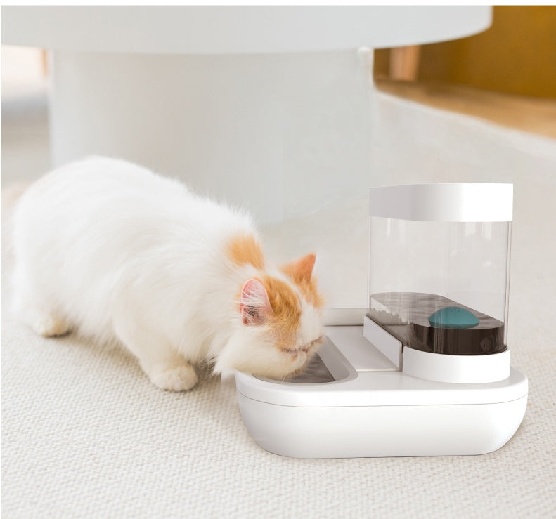 Pet Automatic Feeding And Water Fountain Bowl 1.5L Capacity