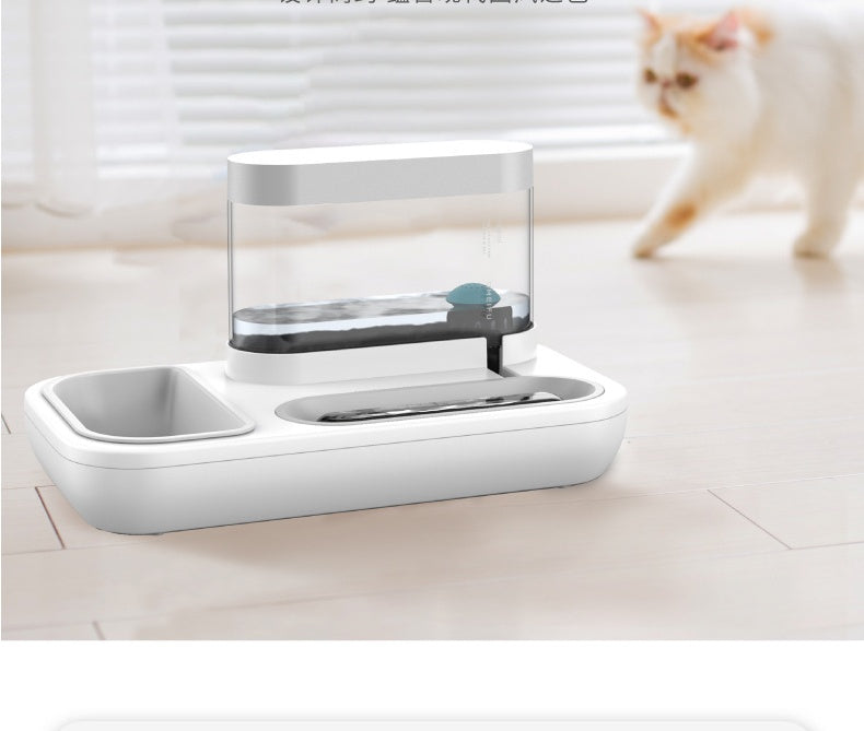 Pet Automatic Feeding And Water Fountain Bowl 1.5L Capacity