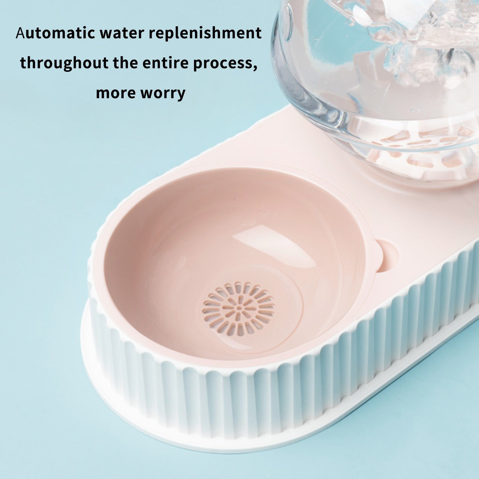 Plastic Automatic Pet Feeder And Water Drinking Bowl