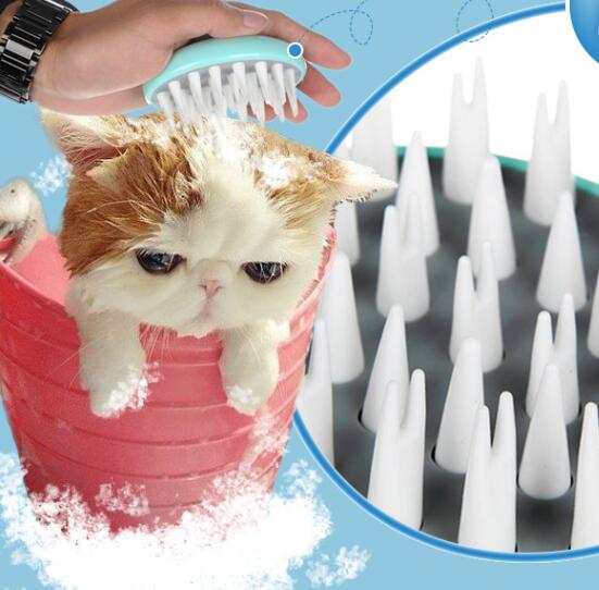 Pet Bath Massage Brush For Grooming And Cleaning