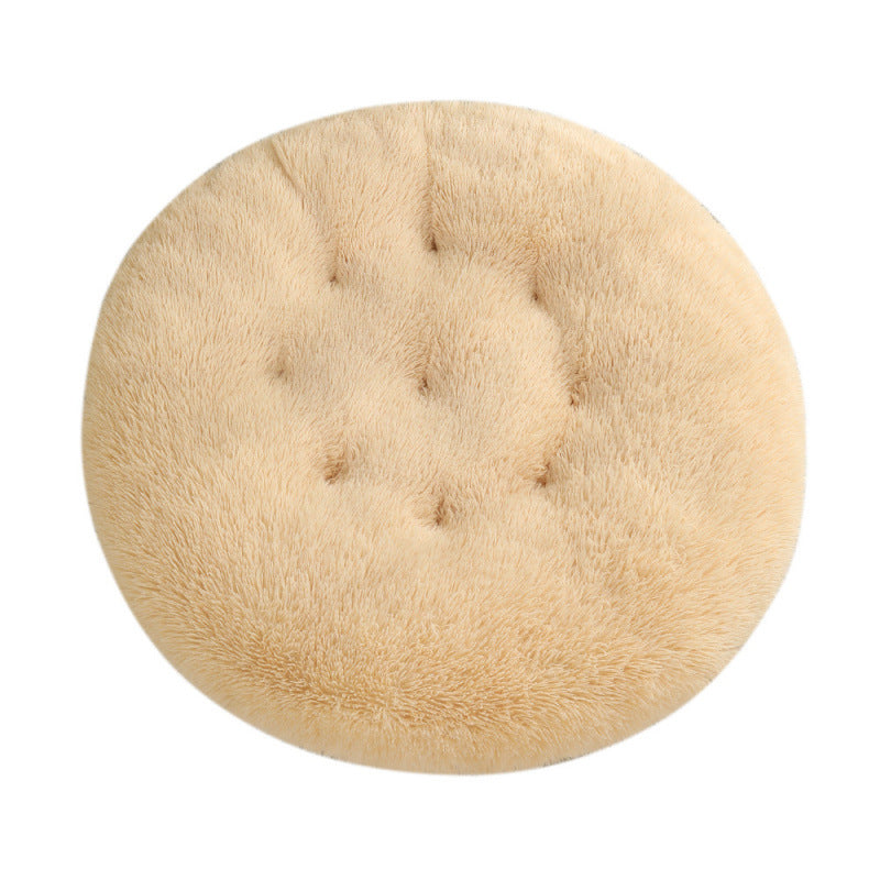 Plush Warm Round Pet Sleep Mat Bed