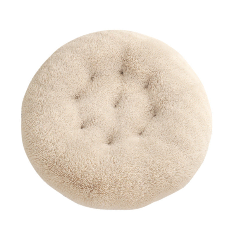 Plush Warm Round Pet Sleep Mat Bed
