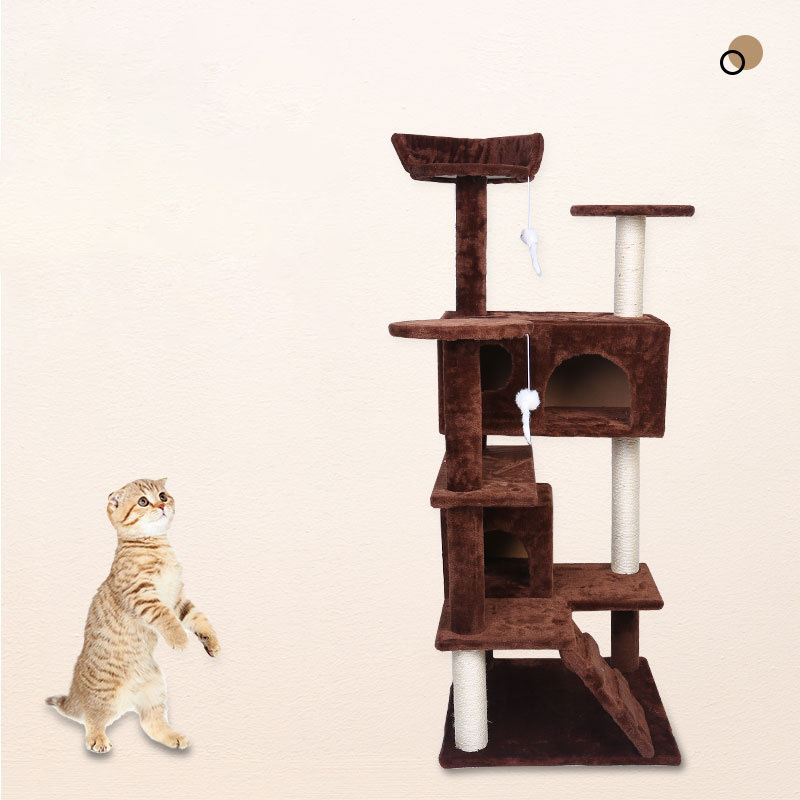 Luxury Villa Climbing Frame Interactive Pet Toy