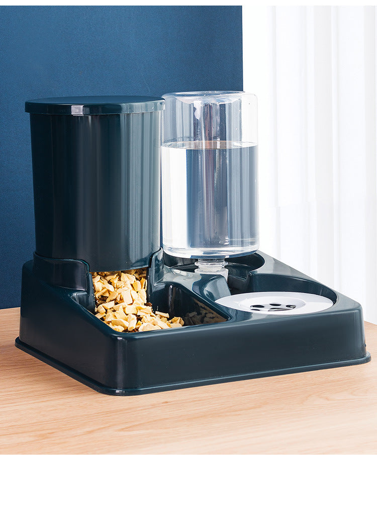 Automatic Pet Feeding Bowl Combined Food And Water Device