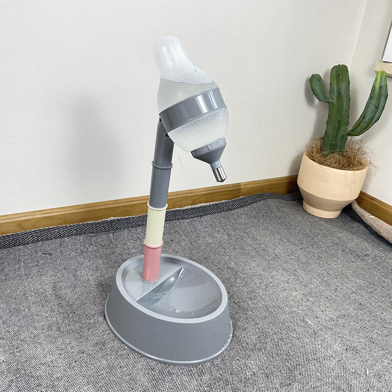 Automatic Pet Water Dispenser With Adjustable Height Feeder Bowl