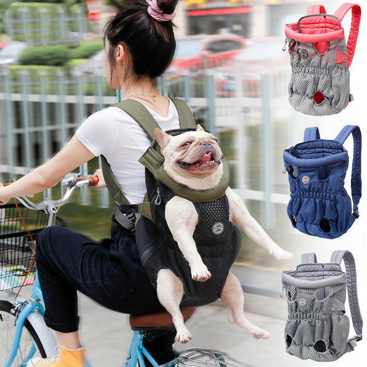 Mesh Breathable Pet Backpack Carrier For Outdoor Travel