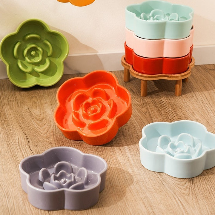 Ceramic Pet Slow Feeding Bowl