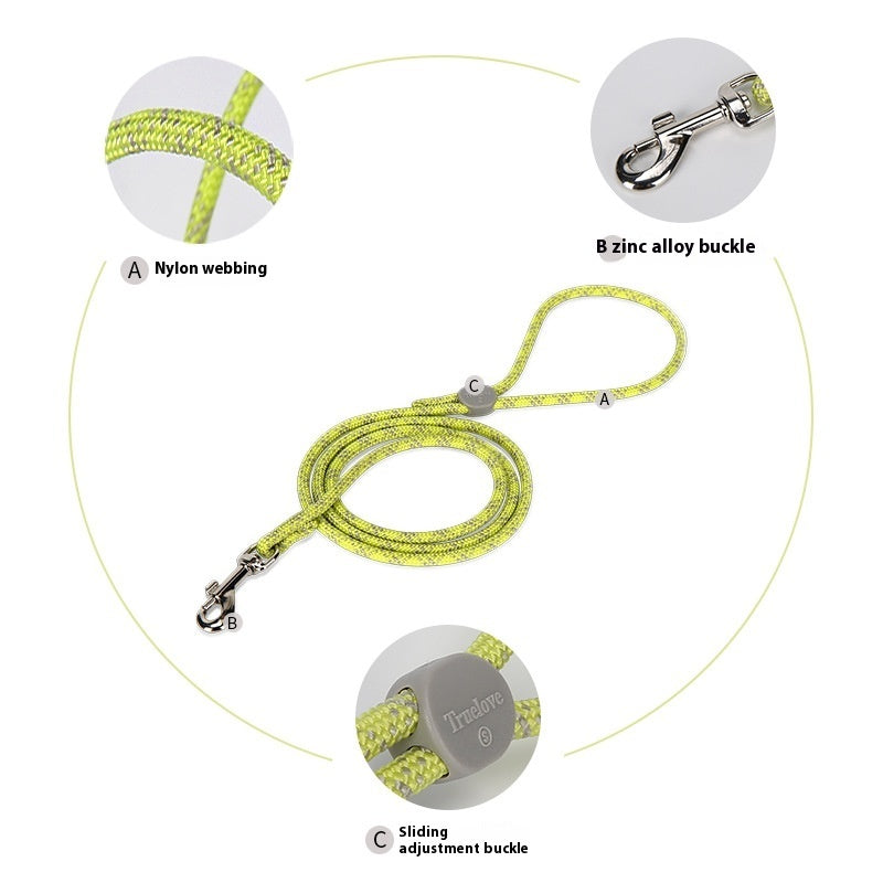 Adjustable Colorful Sliding Pet Leash
