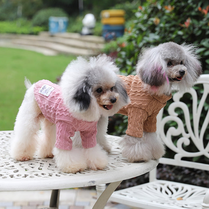 Pet Sweater Warm Knitted Clothing Apparel