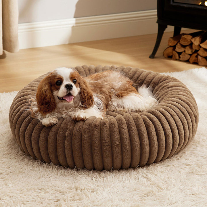 High Gram Plush Round Winter Warm Pet Bed