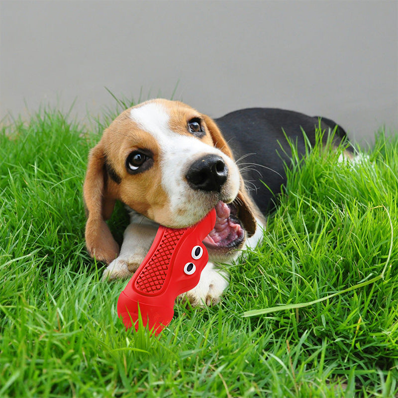 Vocal Pet Chew Toy Durable Natural Rubber Teething