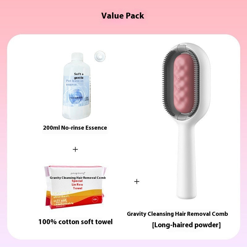 Pet Dematting Grooming Brush Floating Hair Removal Tool