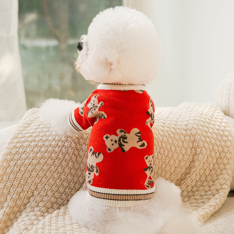 Pet Warm Knitted Sweater Winter Clothing