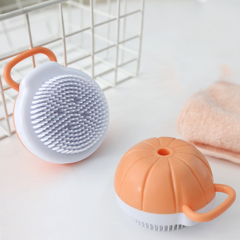Pet Silicone Bath Massage Shampoo Dispenser Brush Tool