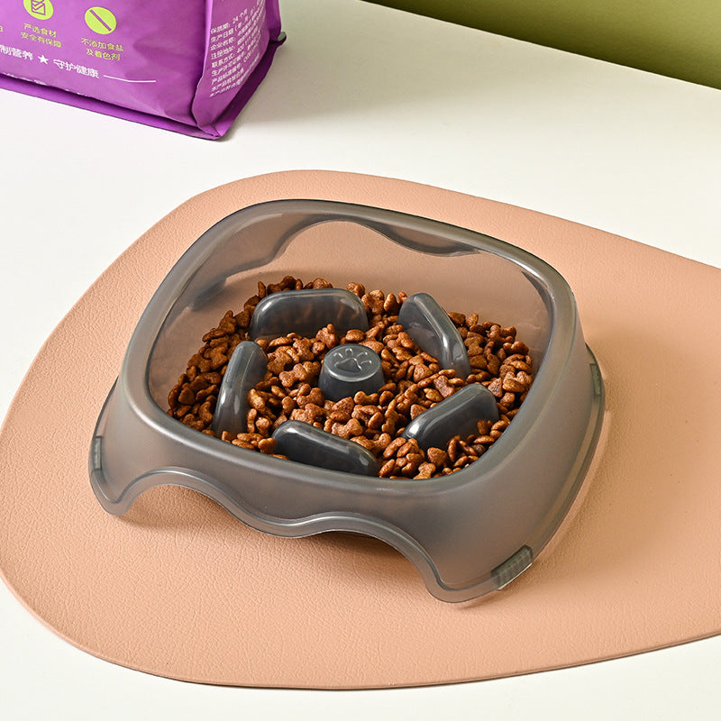 Pet Anti-Choking Slow Feeding Water Bowl Food Plate