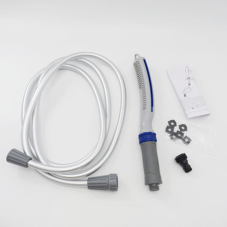 Pet Bath Brush With Integrated Water Hose
