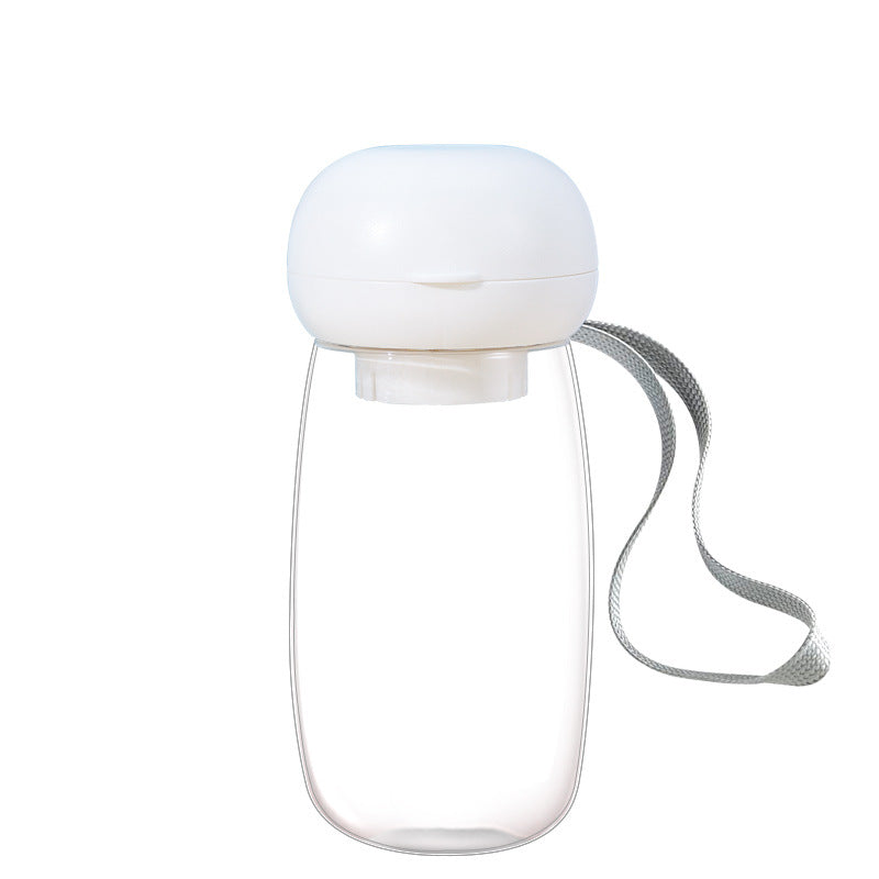 Portable Pet Water Bottle With Bowl And Lanyard