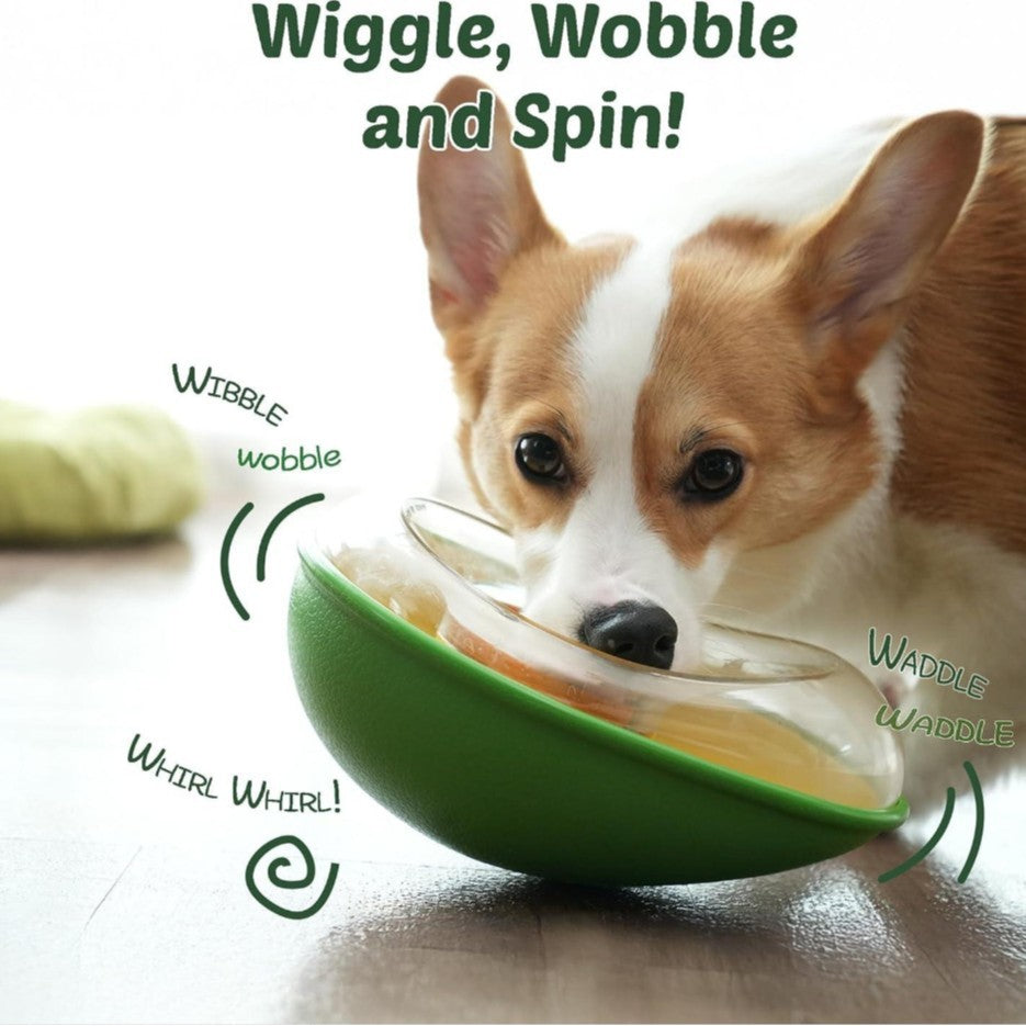 Avocado Shape Anti Tumble Pet Feeding Bowl