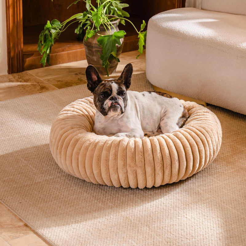 High Gram Plush Round Winter Warm Pet Bed