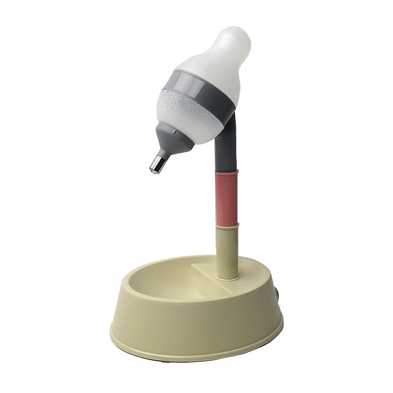 Automatic Pet Water Dispenser With Adjustable Height Feeder Bowl