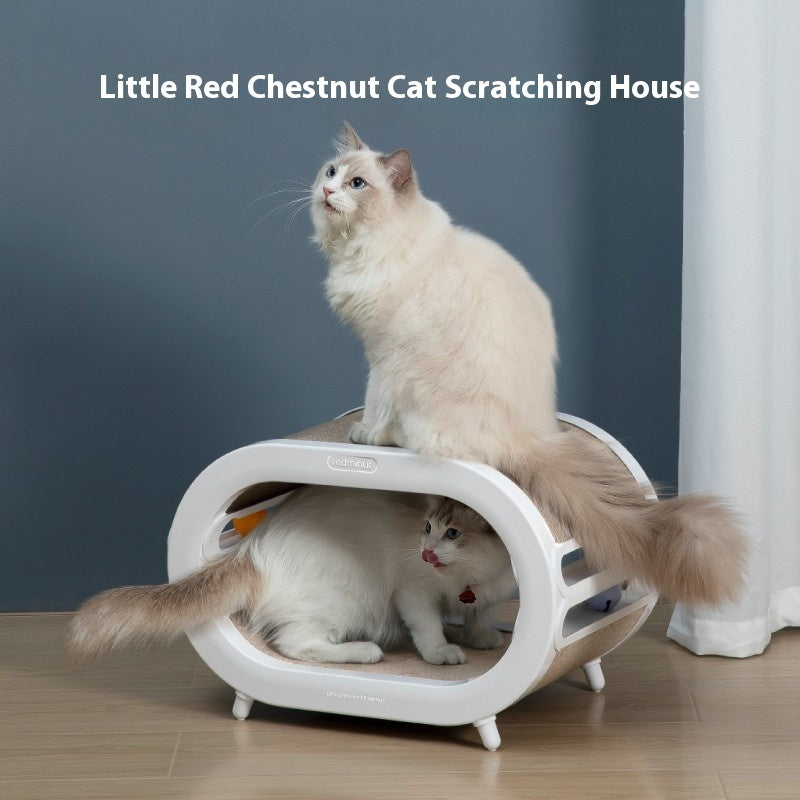 Pet Scratch Board Nest Villa With Chamfer Design
