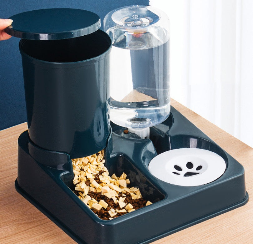 Automatic Pet Feeding Bowl Combined Food And Water Device