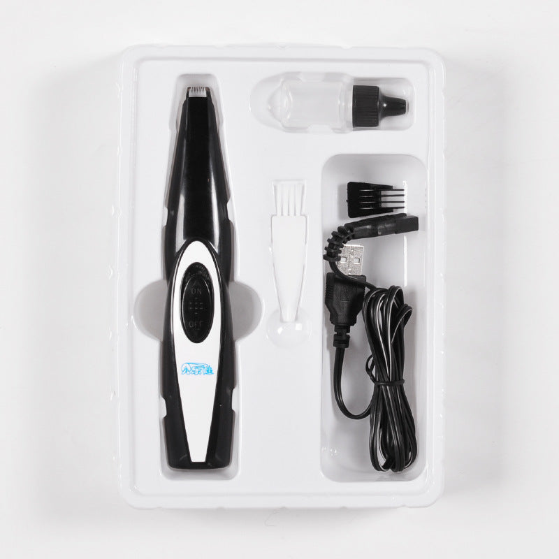 Pet Nail And Hair Trimmer Grooming Tool USB Rechargeable Clipper