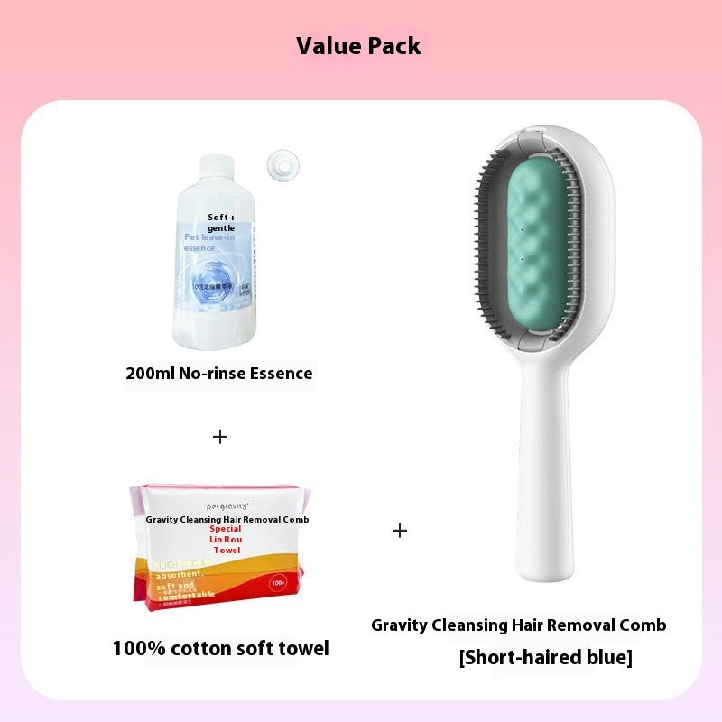 Pet Dematting Grooming Brush Floating Hair Removal Tool