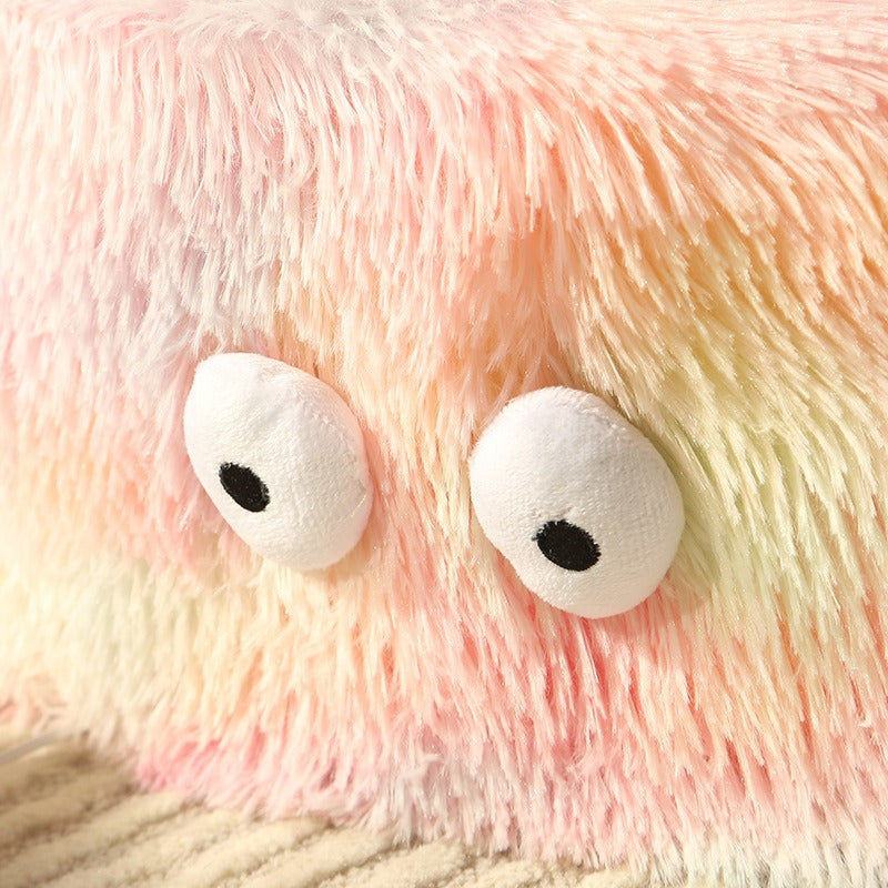 Winter Warm Cute Monster Pet Bed Round Nest House Pad