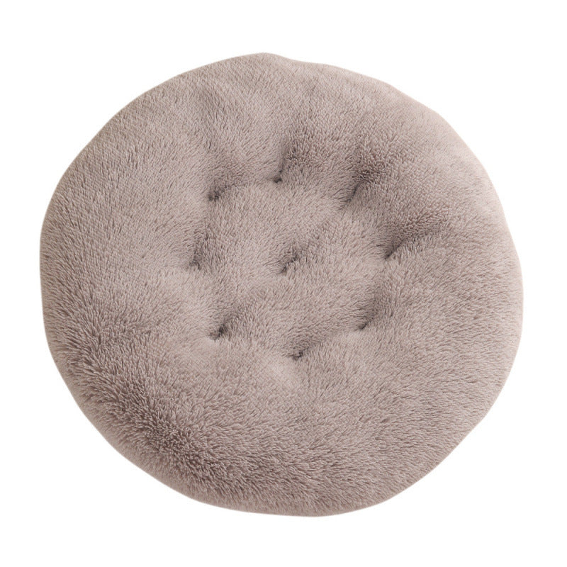 Plush Warm Round Pet Sleep Mat Bed