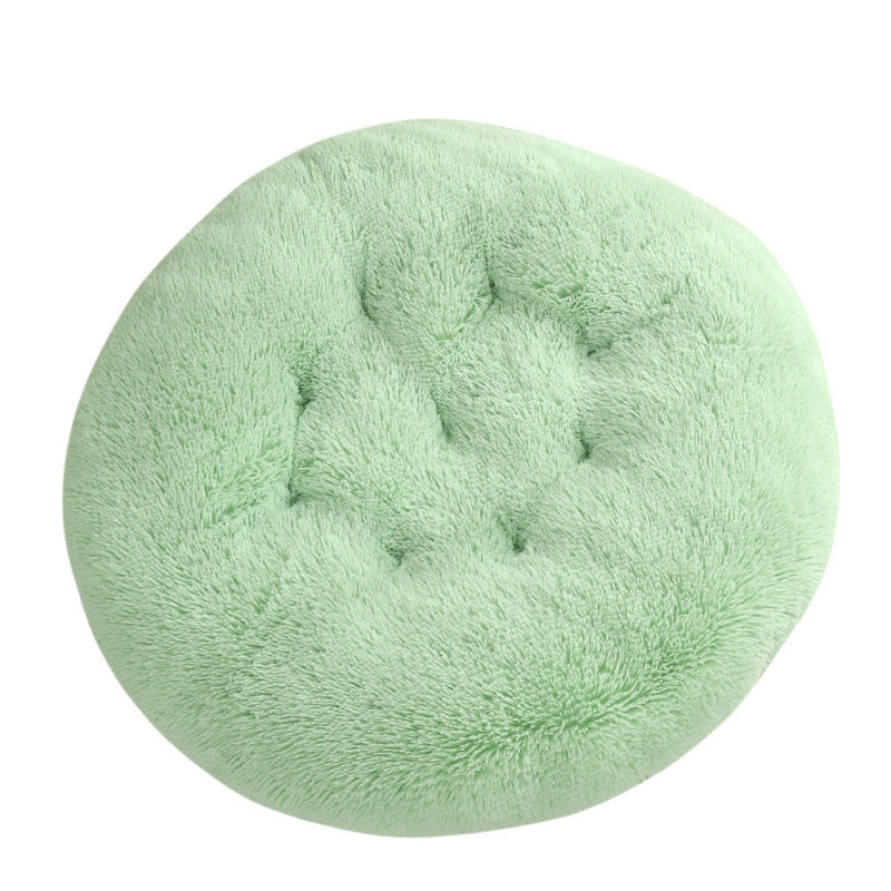 Plush Warm Round Pet Sleep Mat Bed