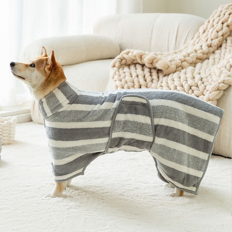 Pet Bath Robe Towels For Post Bath Drying