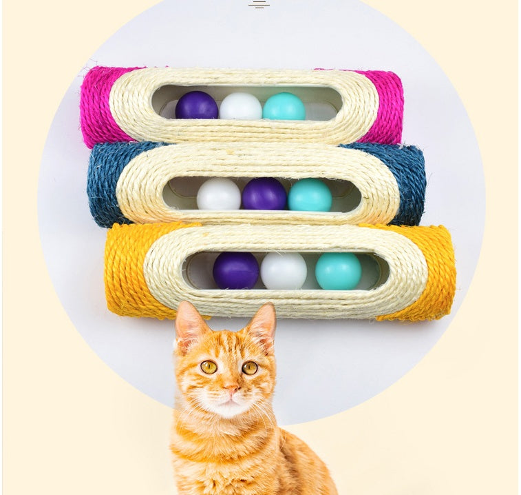 Three Tier Sisal Drum Scratching Toy