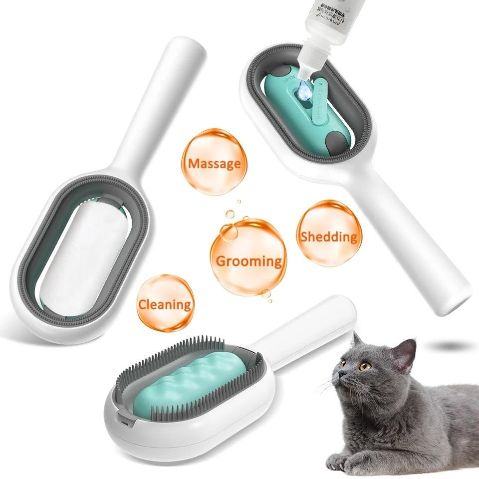 Pet Dematting Grooming Brush Floating Hair Removal Tool