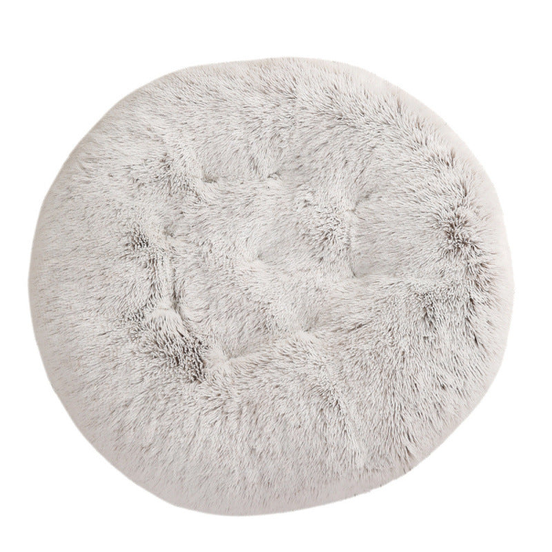 Plush Warm Round Pet Sleep Mat Bed