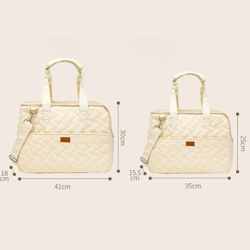 Breathable Mesh Pet Carrier Handbag With Soft Cushion And Pockets